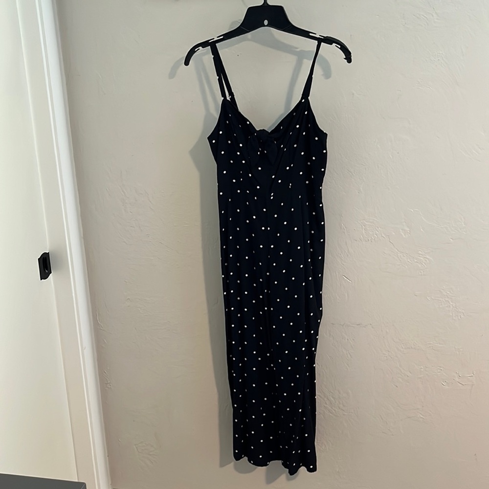 Polka dot one piece jumpsuit